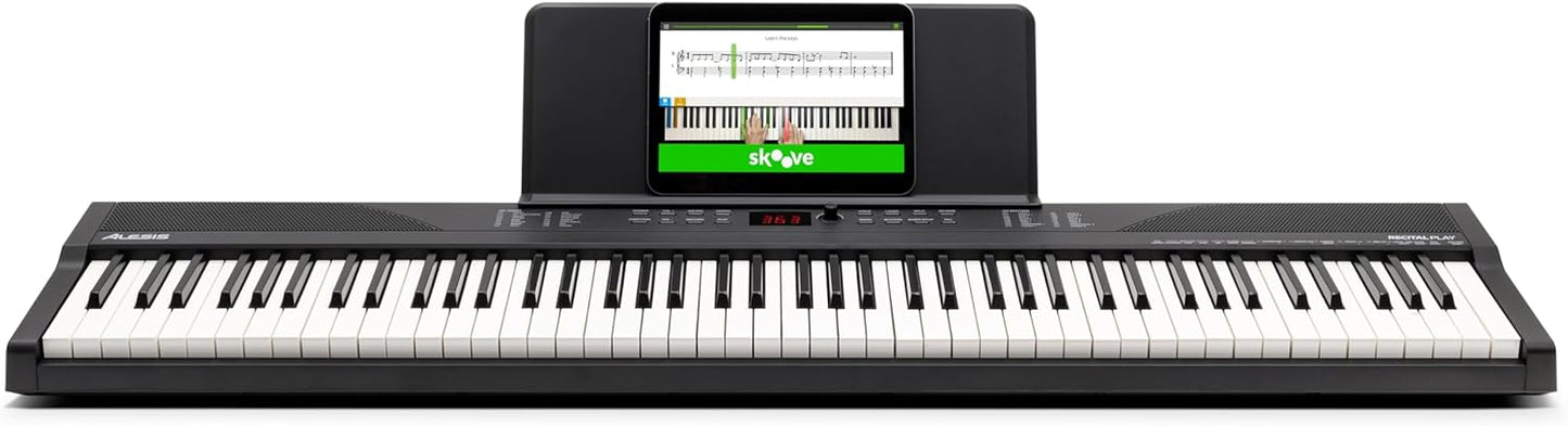 Alesis 88-key keyboard bundle with digital display for enhanced music learning and practice