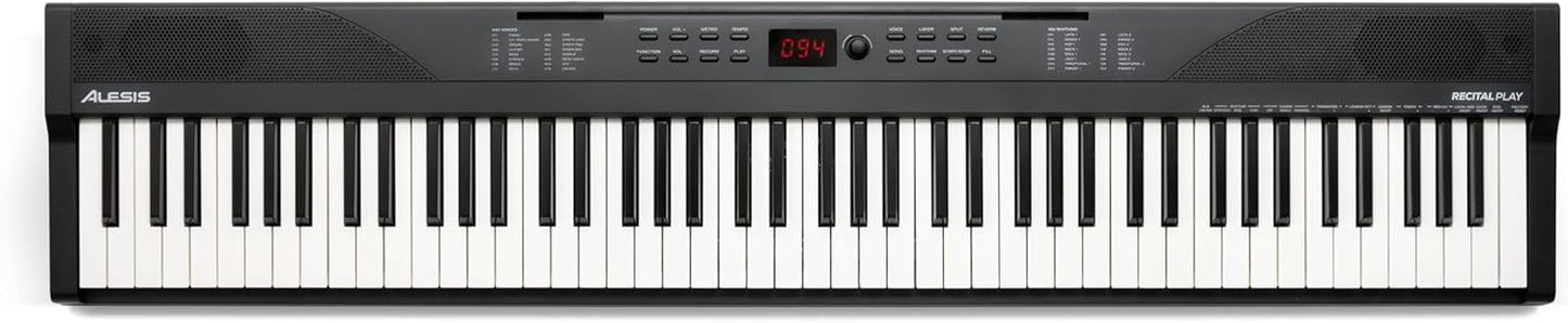 Alesis 88-key keyboard bundle featuring full-size keys and built-in metronome for music practice