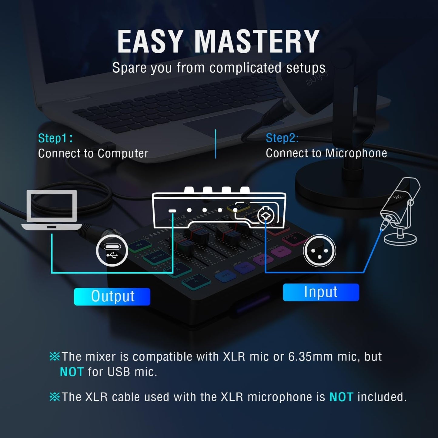 Fifine Professional Gaming Audio Mixer for Streamers - Digital Harmony Store