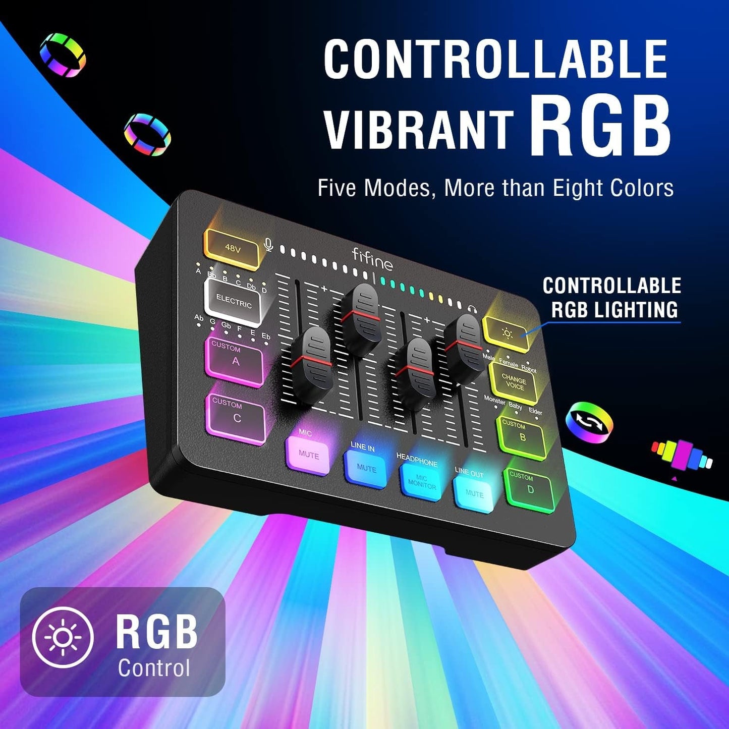 Fifine Professional Gaming Audio Mixer for Streamers - Digital Harmony Store