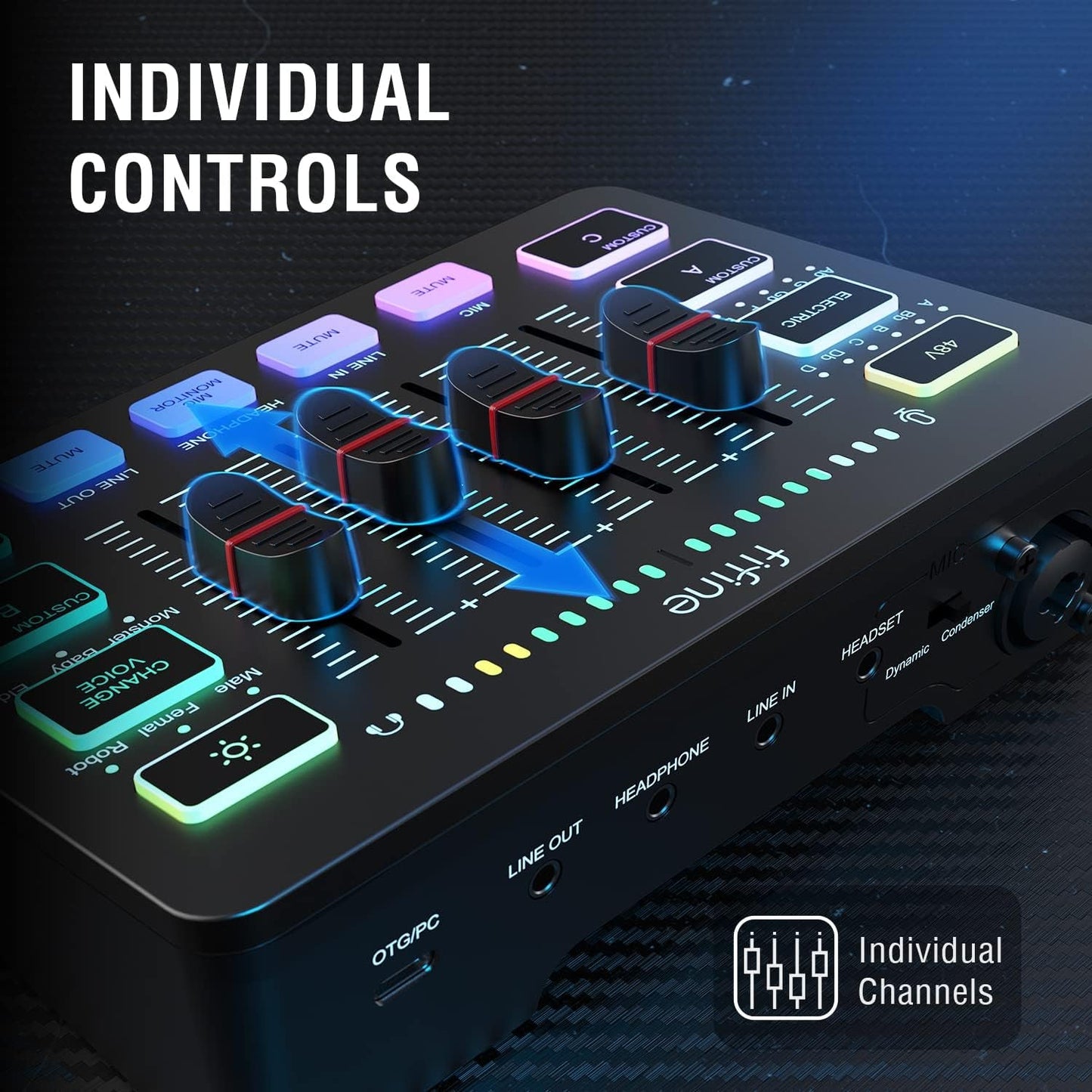 Fifine Professional Gaming Audio Mixer for Streamers - Digital Harmony Store