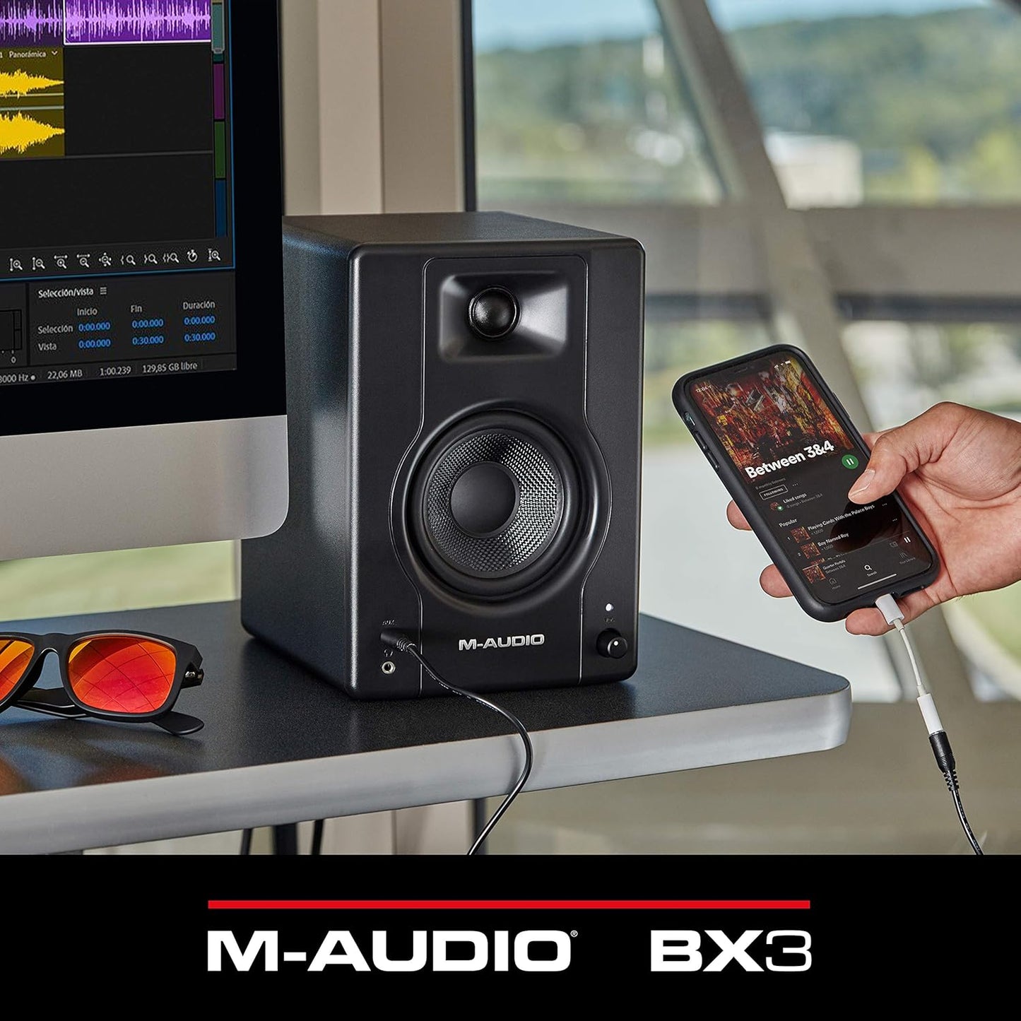 M-Audio BX3 3.5 Studio Monitor Speakers for Clear Audio and Music Production