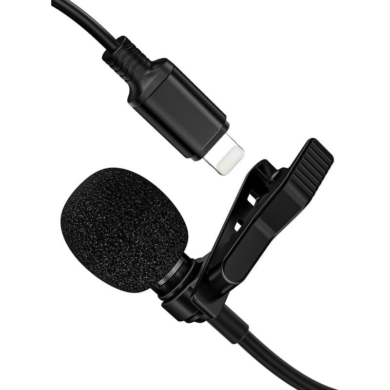 Omni - Directional Wired Lavalier Microphone for iPhone – Clip - On Lapel Mic - Digital Harmony Store