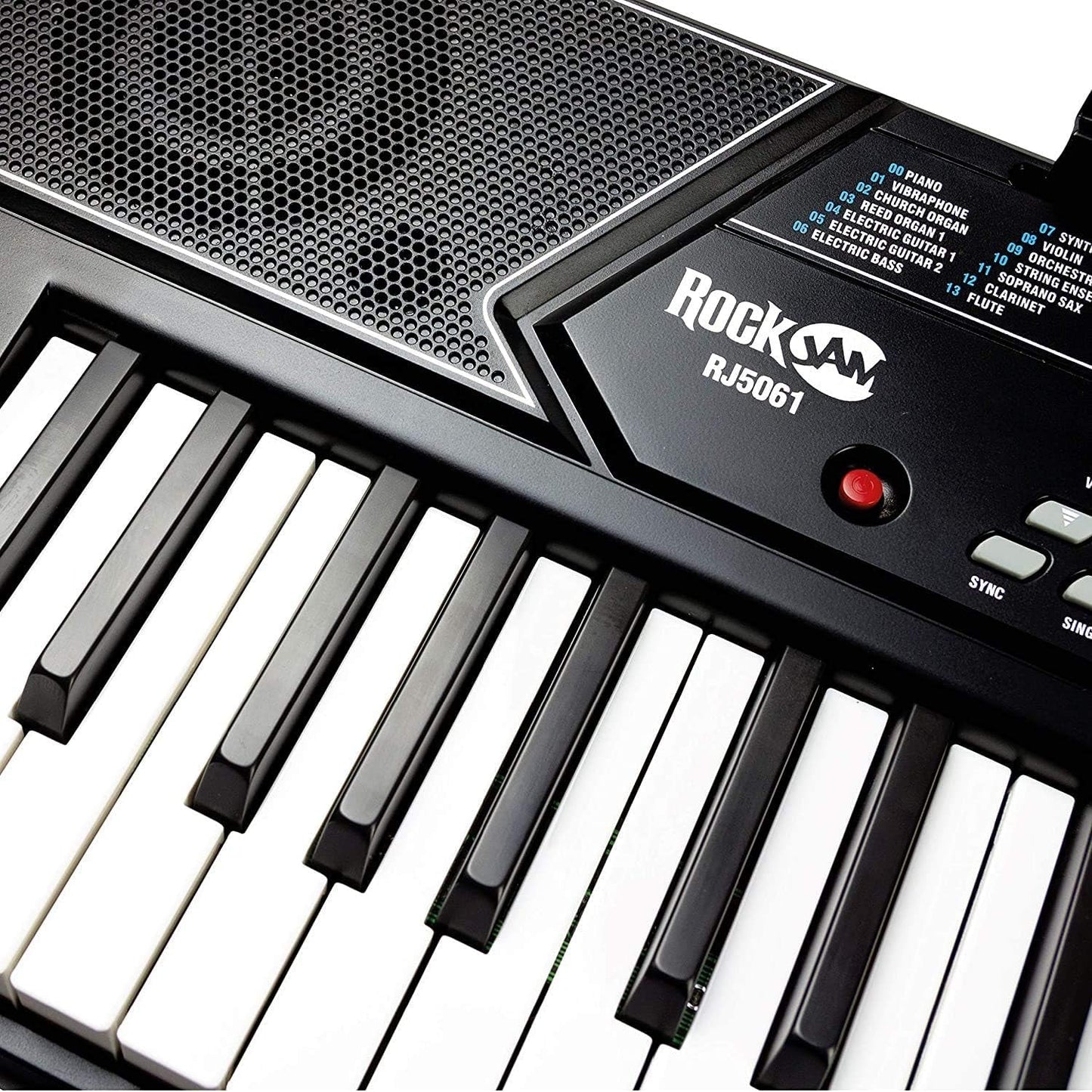 61-Key Keyboard Kit with various sound options and a sleek design for music enthusiasts