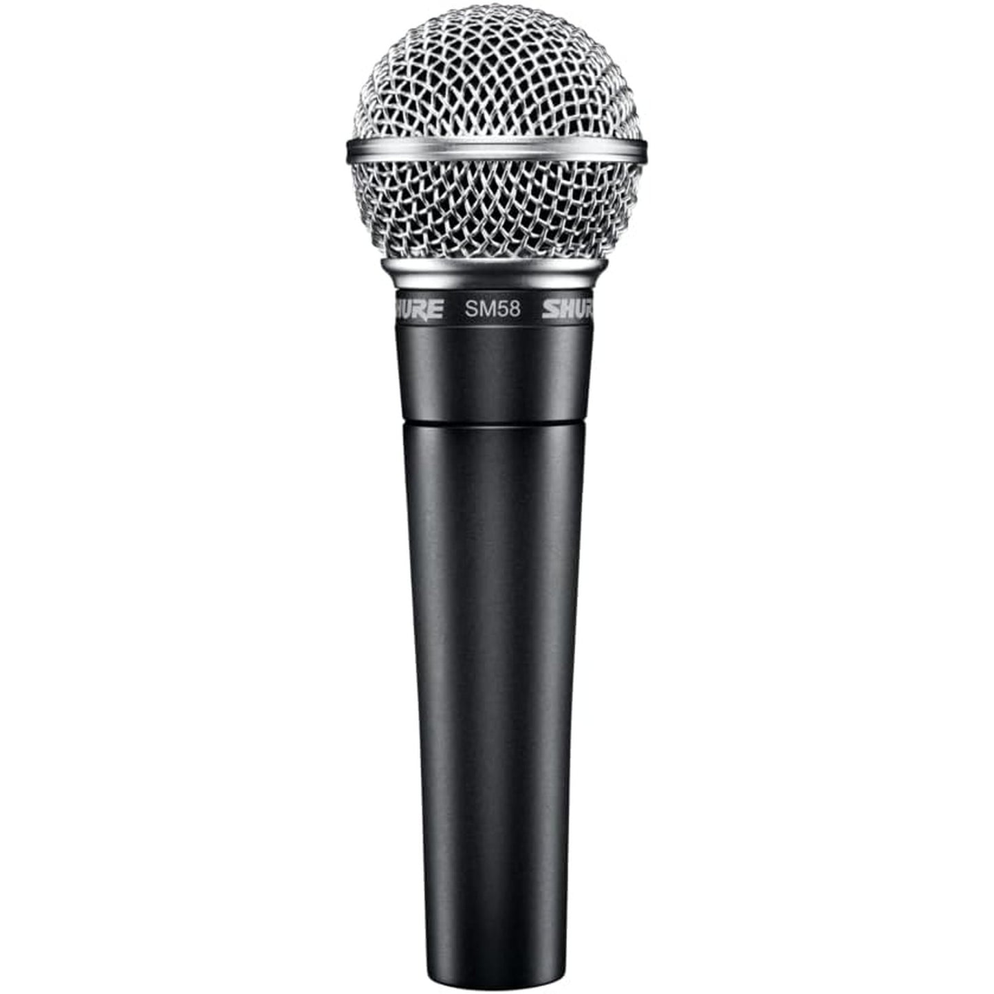 Shure SM58 vocal microphone with dynamic performance and durable construction for singing and speaking