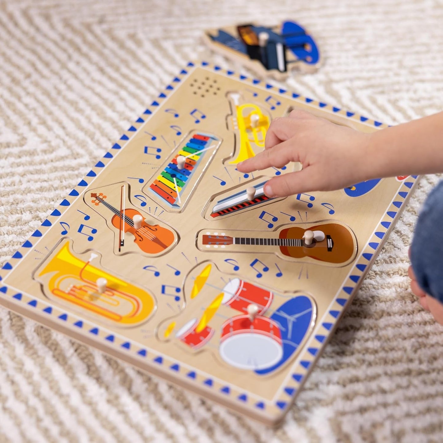 Wooden Instruments Puzzle w/Sounds & Lights (8 Pieces) - Digital Harmony Store