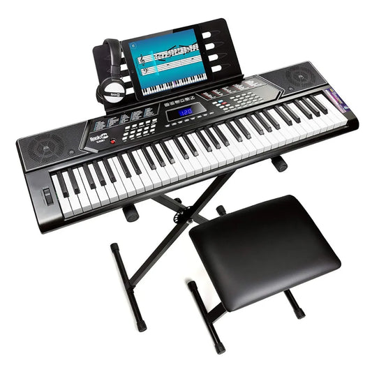 61-Key Keyboard Super Kit Bundle: Unbox, Learn and Play - Digital Harmony Store