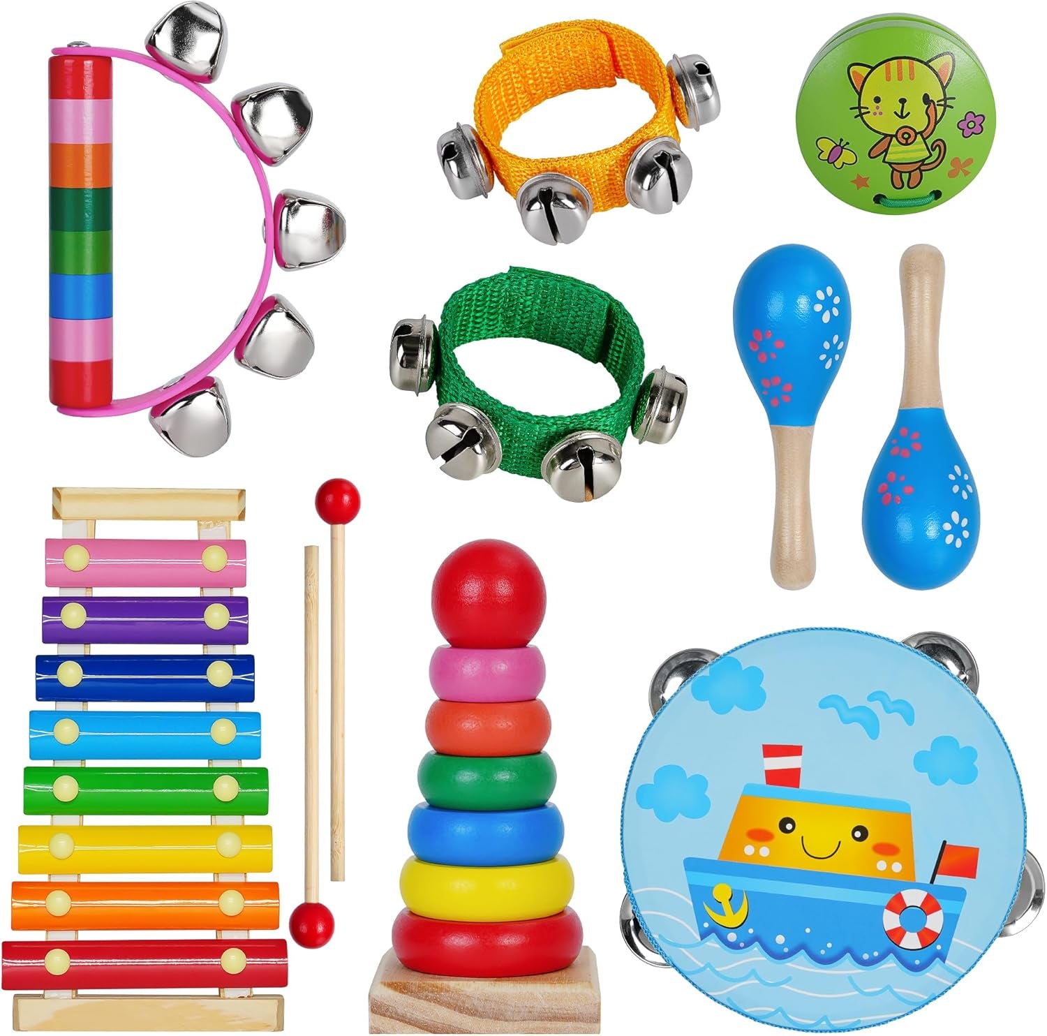 11 - Piece Kids Musical Instruments Set for Toddlers - Digital Harmony Store