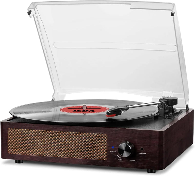 Vinyl Record Player with Bluetooth & Speakers for Retro Looks & Modern Sound - Digital Harmony Store