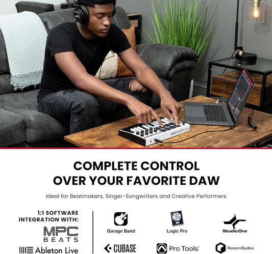 AKAI MPK Mini MIDI Keyboard with 25 Velocity Keys - Digital Harmony Store
