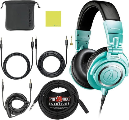 Audio-Technica ATH-M50X Bundle with Cables & Accessories - Digital Harmony Store