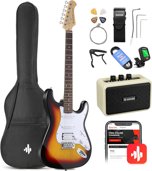 DONNER DST-100S Full-Size Electric Guitar Starter Kit - Digital Harmony Store
