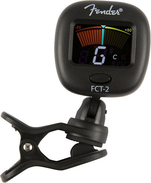 Fender FCT - 2 Instrument Tuner with Clip - On Design - Digital Harmony Store
