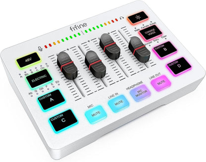 Fifine Professional Gaming Audio Mixer for Streamers - Digital Harmony Store