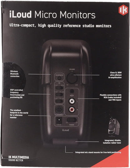 iLoud Micro Monitors with USB and Bluetooth for high-quality studio sound in a compact design