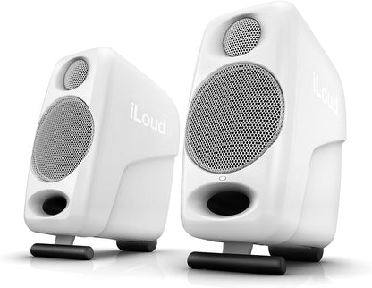 iLoud Micro Studio Monitors in White with Powerful Sound for Musicians and Producers