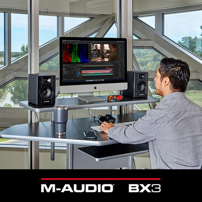 M - Audio BX3 3.5 Studio Monitors (Pair) - Digital Harmony Store