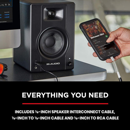 M - Audio BX3 3.5 Studio Monitors (Pair) - Digital Harmony Store