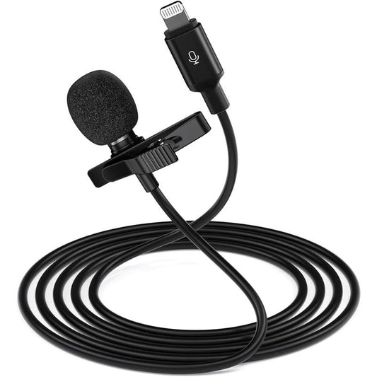Omni - Directional Wired Lavalier Microphone for iPhone – Clip - On Lapel Mic - Digital Harmony Store