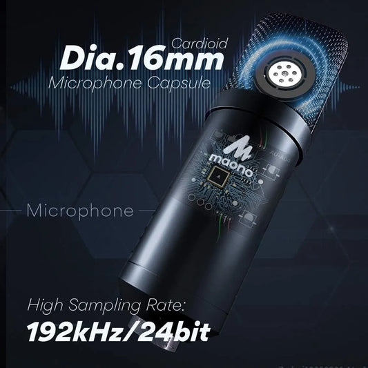 Plug & Play USB Studio Microphone & Headphone Bundle - Digital Harmony Store
