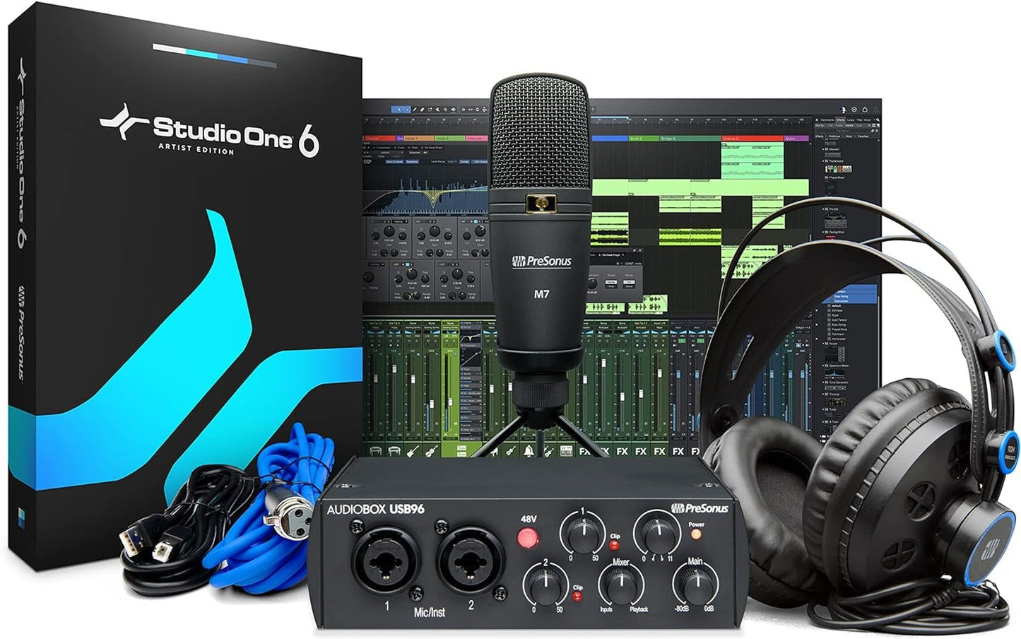 Presonus Studio - In - A - Box Home Recording Bundle w/Interface & DAW - Digital Harmony Store