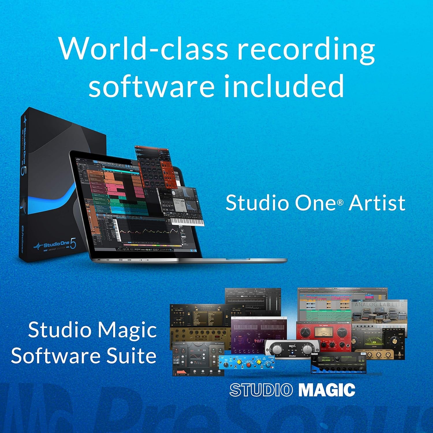 Presonus Studio - In - A - Box Home Recording Bundle w/Interface & DAW - Digital Harmony Store